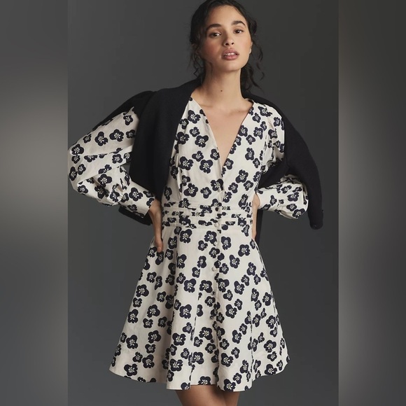 Anthropologie Dresses & Skirts - NWT Size 12 - Maeve Button-Front Mini Dress (100% Cotton)